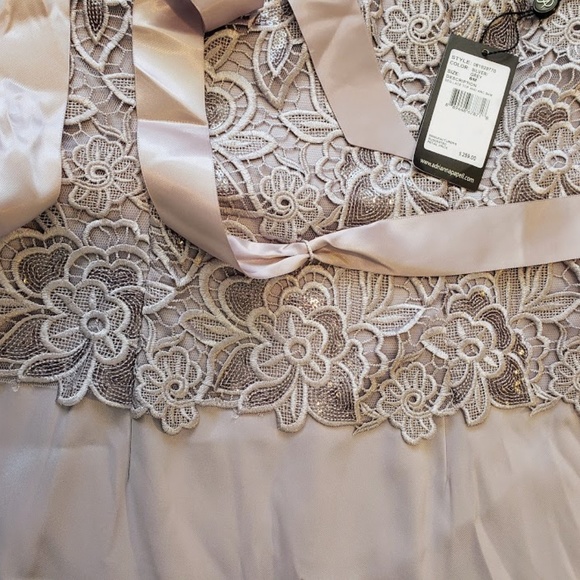 Adrianna Papell Sequin Lace Bodice and Arcadia Ski - Picture 6 of 8